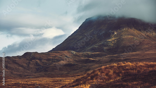 Scenic view of Rugged mountain