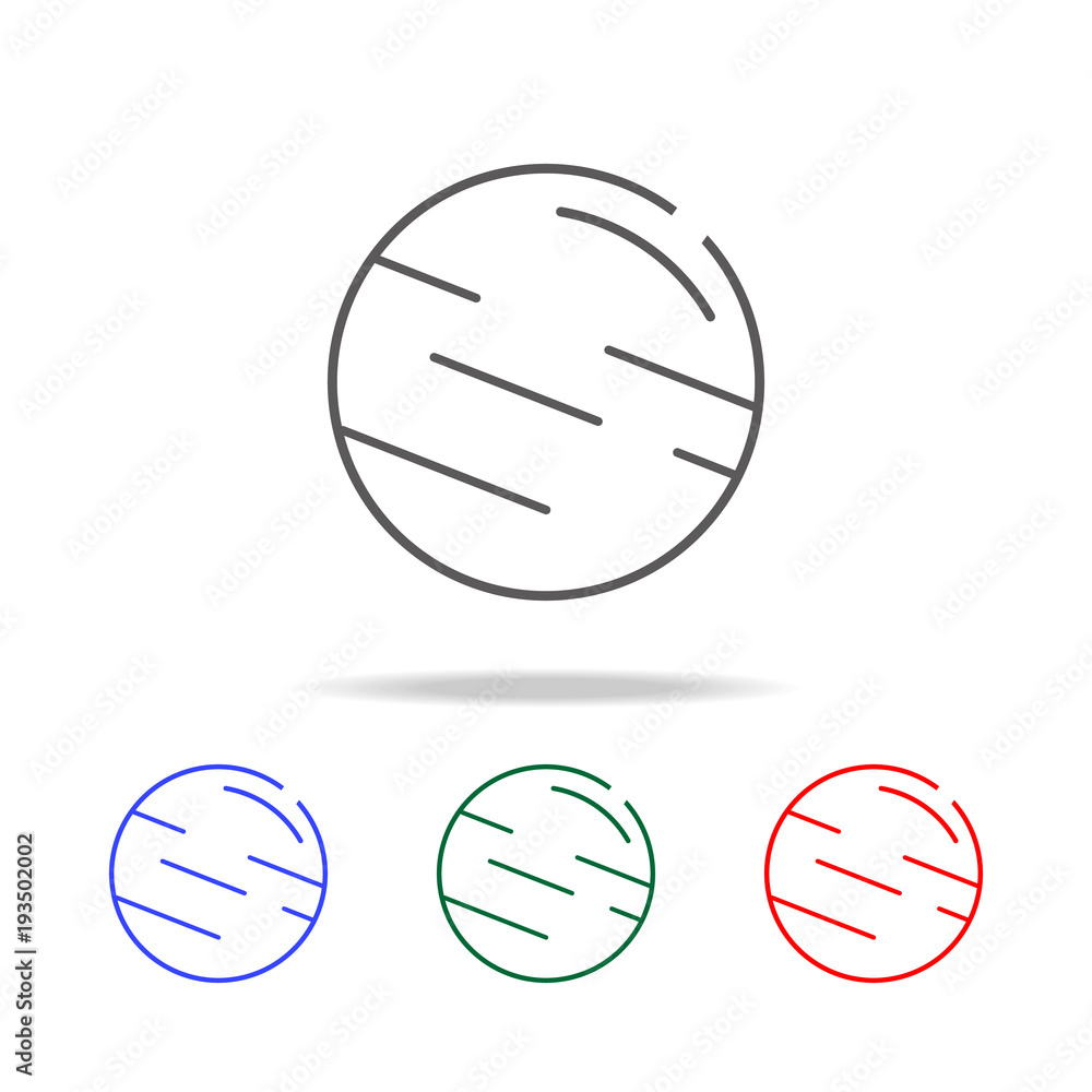 Fototapeta premium Jupiter line icon. Elements in multi colored icons for mobile concept and web apps. Icons for website design and development, app development