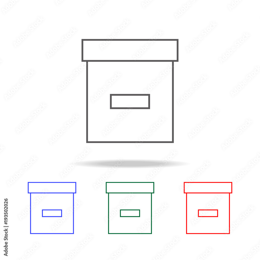 box line icon. Elements in multi colored icons for mobile concept and web apps. Icons for website design and development, app development box line icon. Elements in multi colored icons for mobile concept and web apps. Icons for website design and development, app development