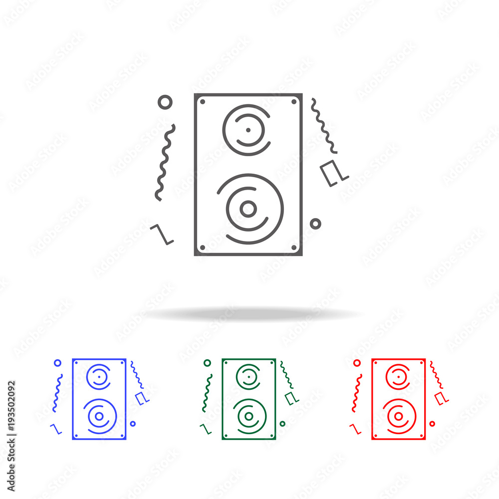 Audio speaker line icon. Elements in multi colored icons for mobile concept and web apps. Icons for website design and development, app development Audio speaker line icon. Elements in multi colored icons for mobile concept and web apps. Icons for website design and development, app development