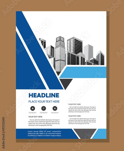 design cover book brochure flyer layout annual report business template
