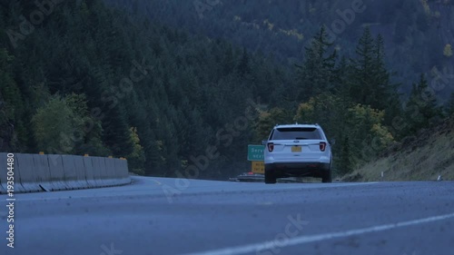 Pacific Northwest Pine Tree Mountain Highway