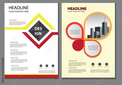 design cover book brochure flyer layout annual report business template