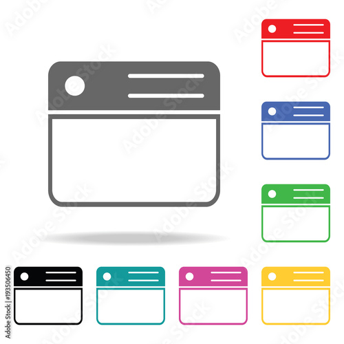 Social network notifications contacts icon. Elements in multi colored icons for mobile concept and web apps. Icons for website design and development, app development photo