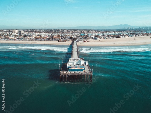 Aerial of Newport Beach Pier