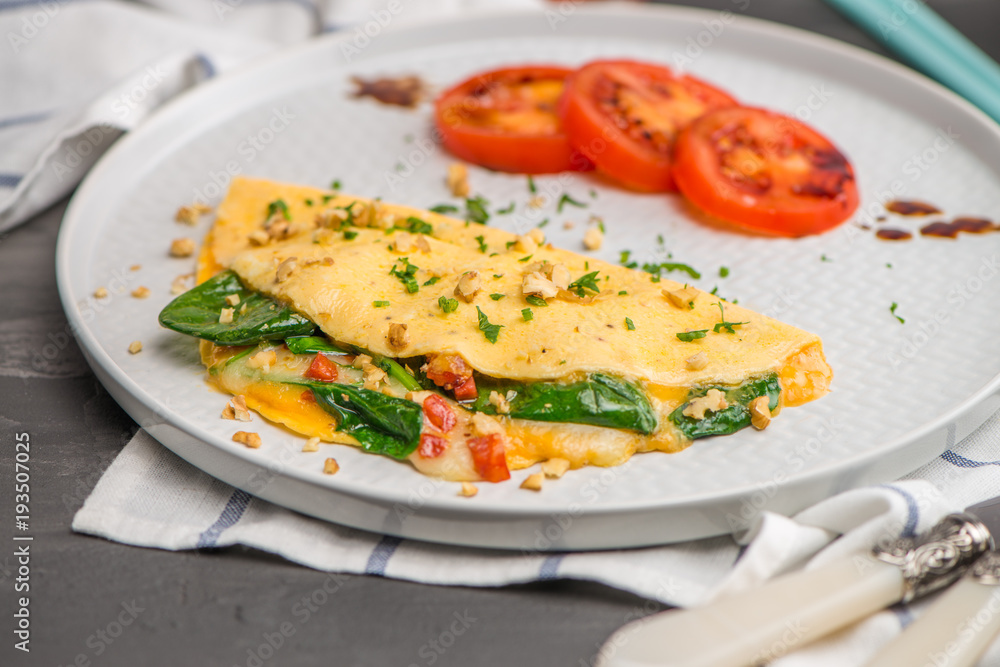 Omelet with vegetables Omelet with vegetables