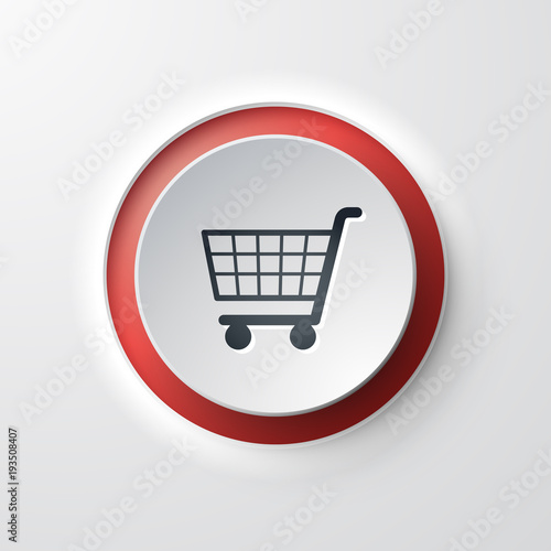 icône bouton internet panier shopping