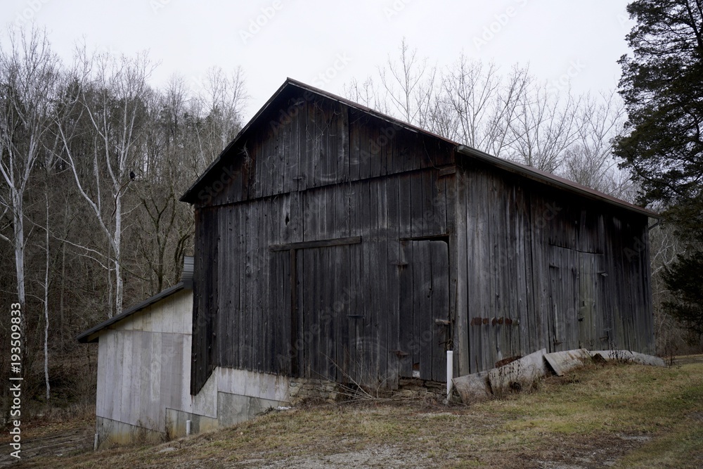 Abandoned old barns in the country on farms Abandoned old barns in the country on farms