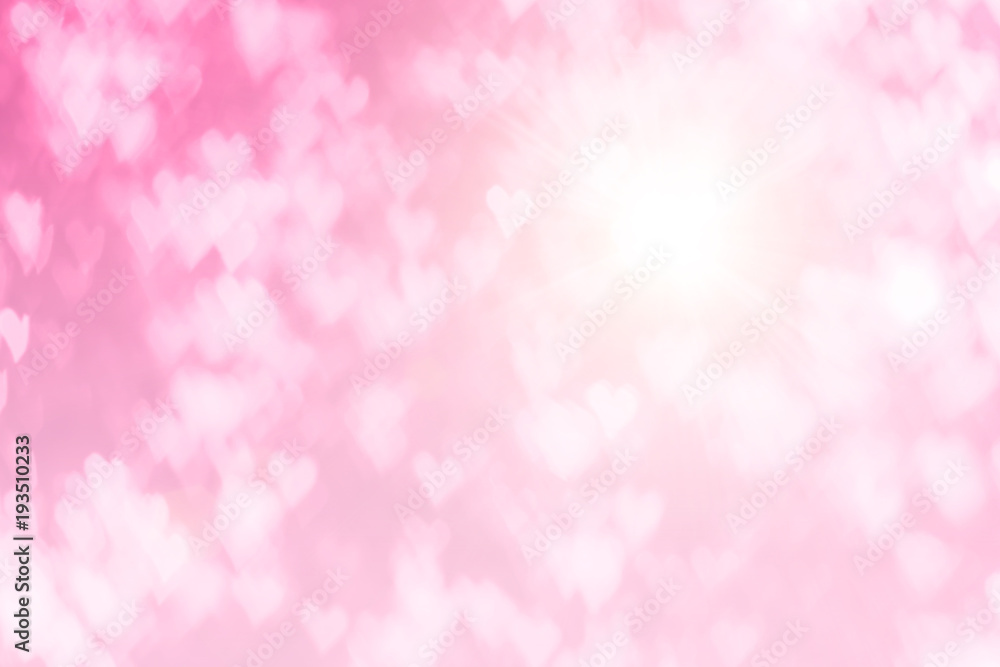 Pink blurred background of Love and Heart Valentine's day concept. Valentines Day Card. Pastel color tones multicolored white hearts wallpaper. Pink blurred background of Love and Heart Valentine's day concept. Valentines Day Card. Pastel color tones multicolored white hearts wallpaper.