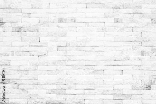 White brick wall texture background or wallpaper abstract paint to flooring and homework. grey colors and white brick wall art concrete stone texture background in wallpaper limestone abstract © Phokin