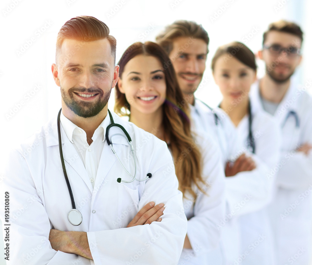 closeup .group of medical workers