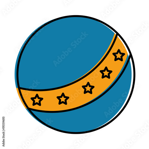 plastic balloon toy icon vector illustration design