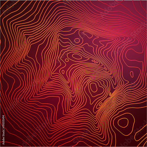 Topographic map colorful abstract background with contour lines