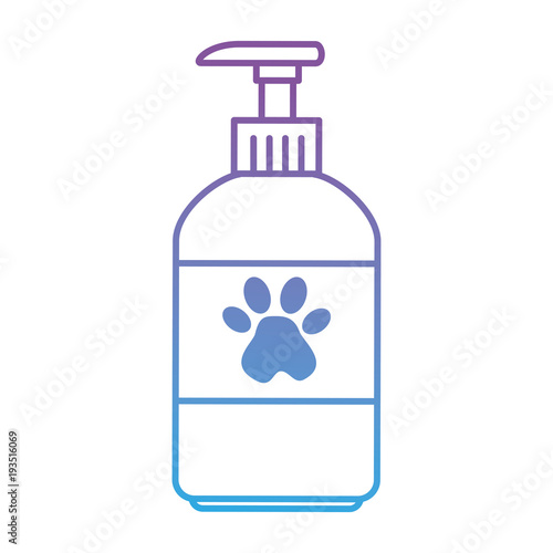 pet shampoo bottle icon vector illustration design