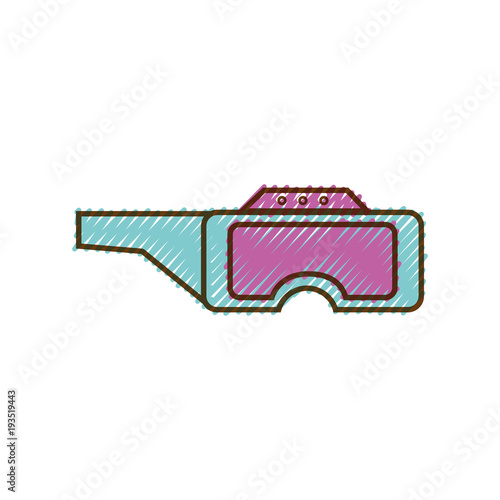 grated 3d glasses technology object to entertainment