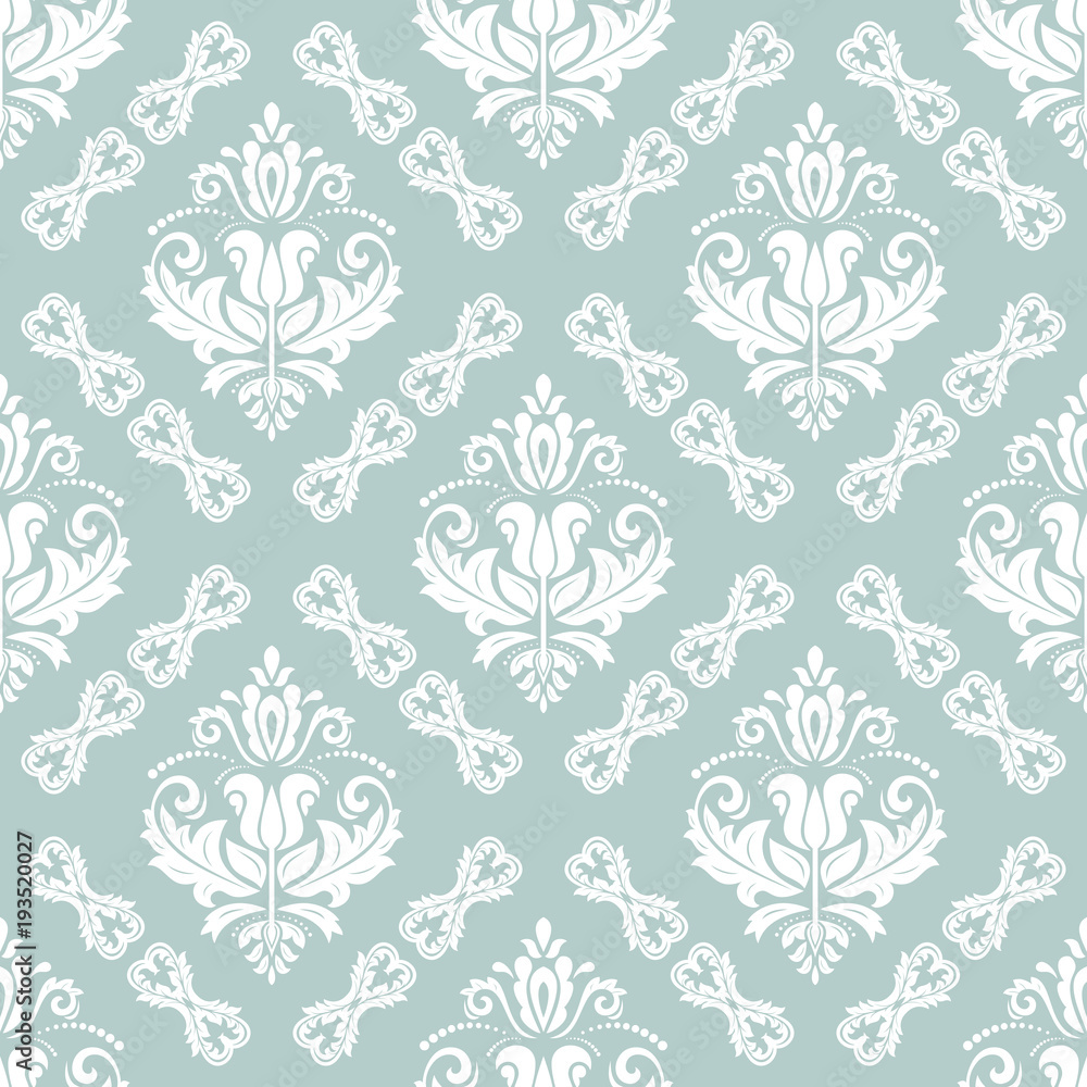 Classic seamless light blue and white pattern. Traditional orient ornament. Classic vintage background Classic seamless light blue and white pattern. Traditional orient ornament. Classic vintage background