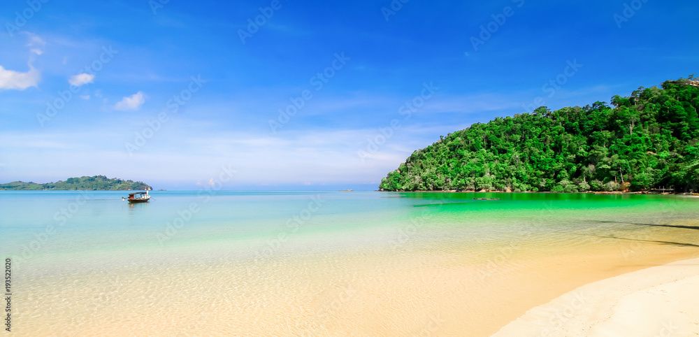 beach sand with blue sky