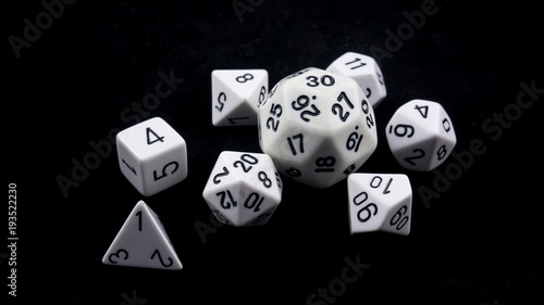 white polyhedron in the black abyss