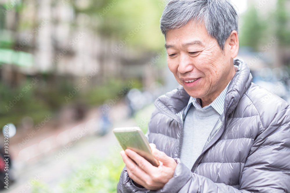 old man use phone old man use phone