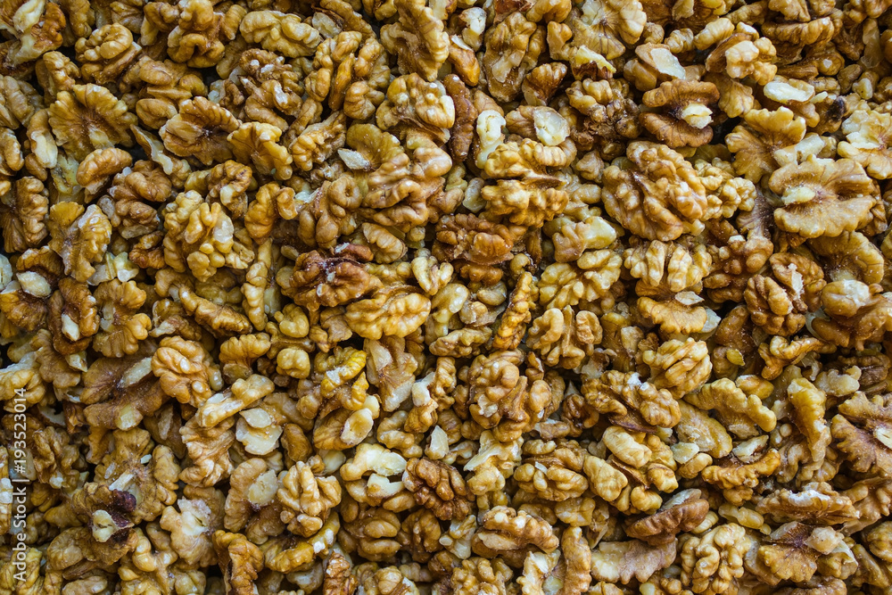 Walnuts, a source of protein. Walnuts, a source of protein.