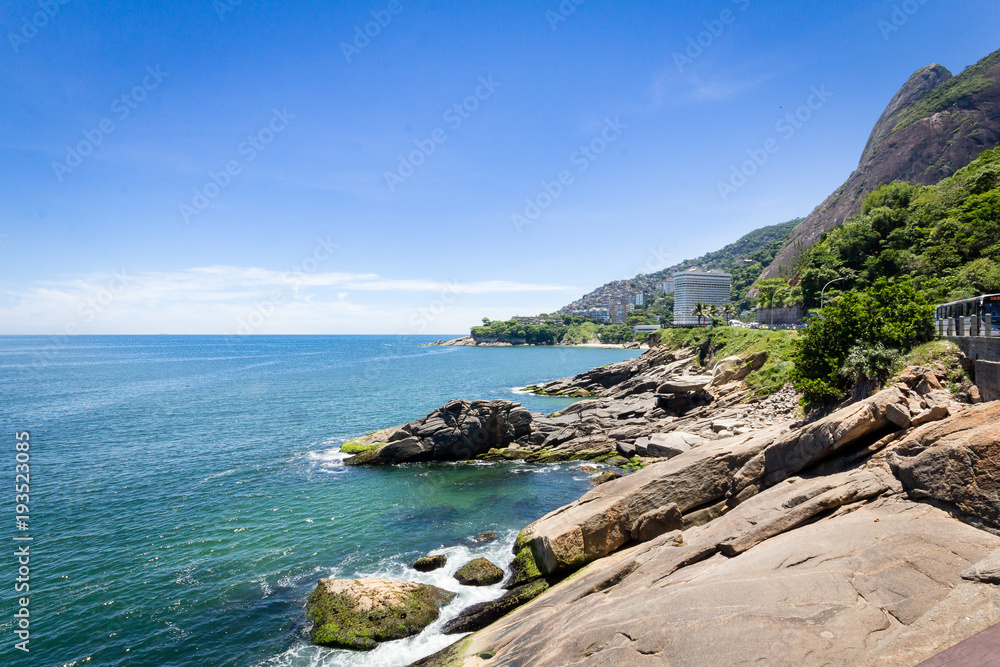 Rio de Janeiro rocky seaside
