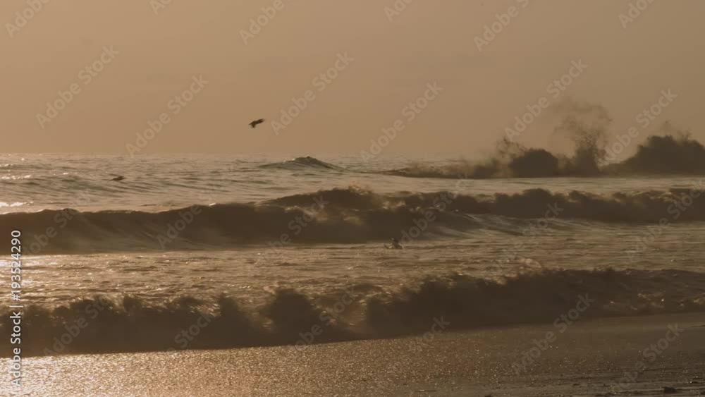 Surfers At Golden Sunset, Graded Version Surfers At Golden Sunset, Graded Version