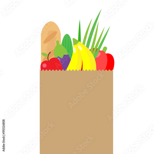 Vector illustration of paper package