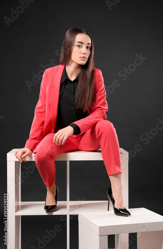 Beautiful fashionable woman...