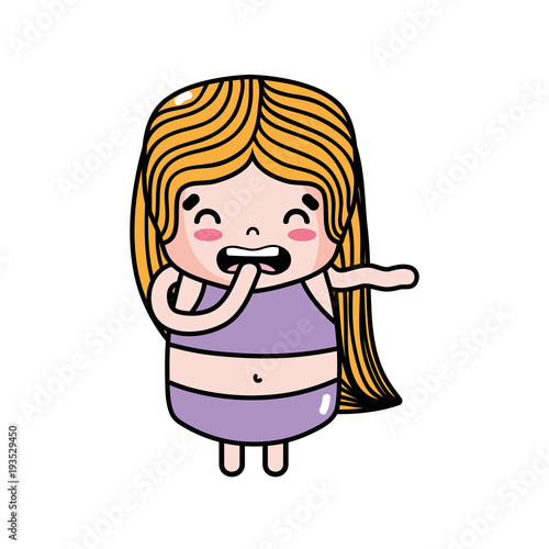 girl wth long hair and disgusted face