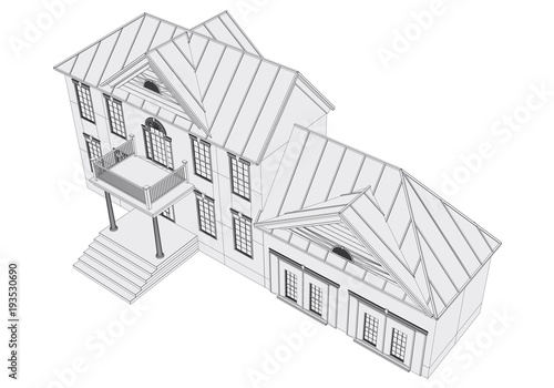 Outline of the house