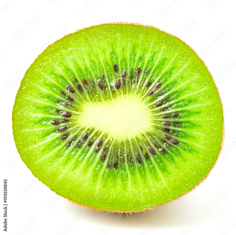 slice kiwi fruits isolated on white background. slice kiwi fruits isolated on white background.