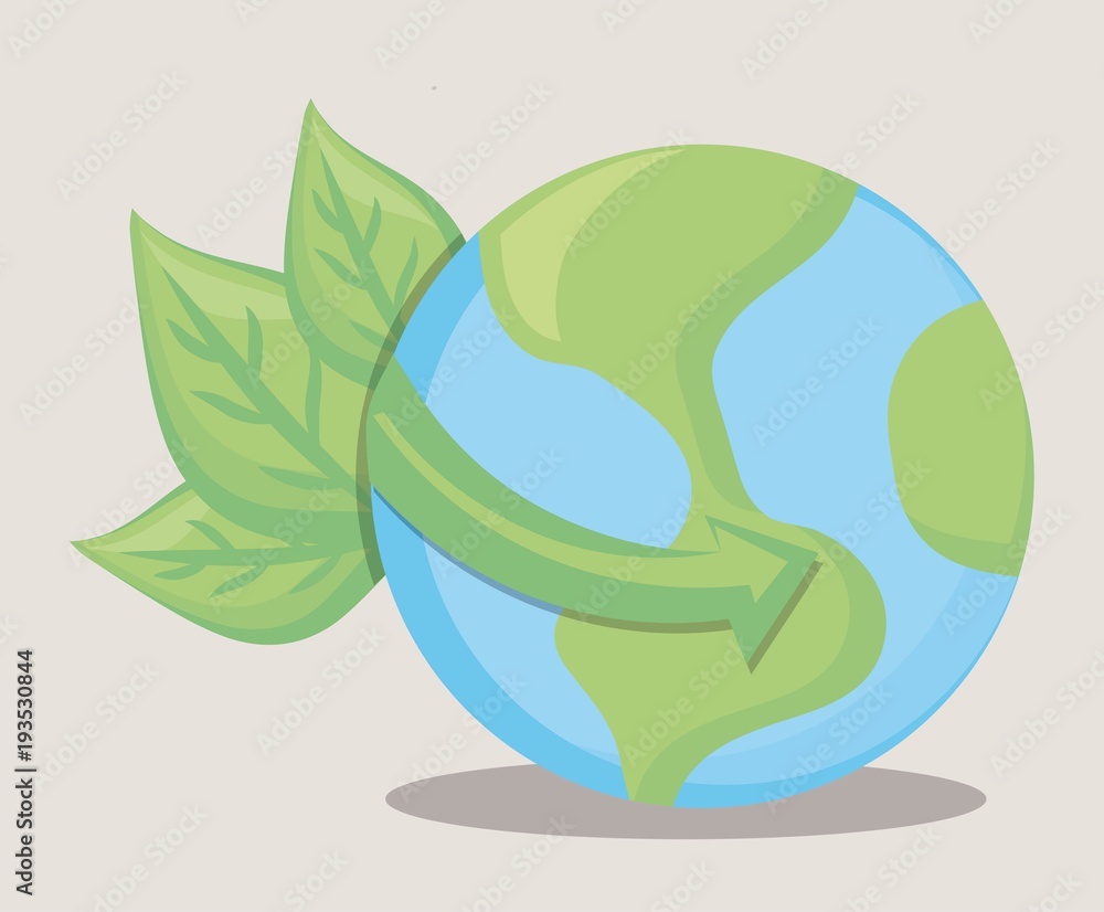 Fototapeta premium save the world and clean energy concept design