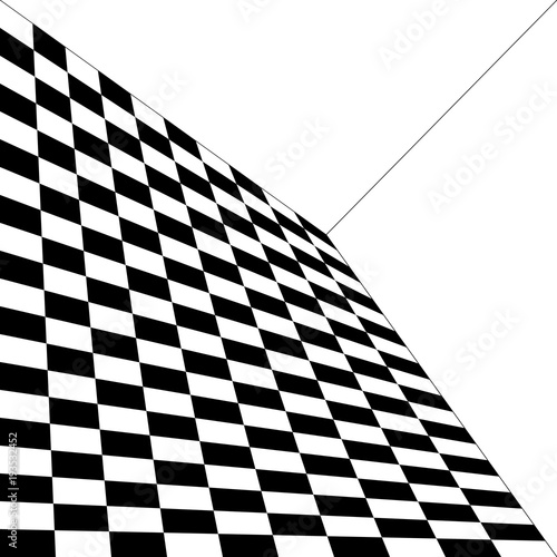 abstract pattern, black and white, curvature of space, angle of the wall