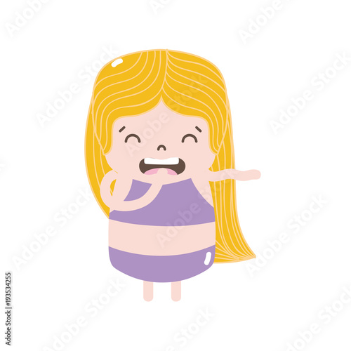 full color girl wth long hair and disgusted face
