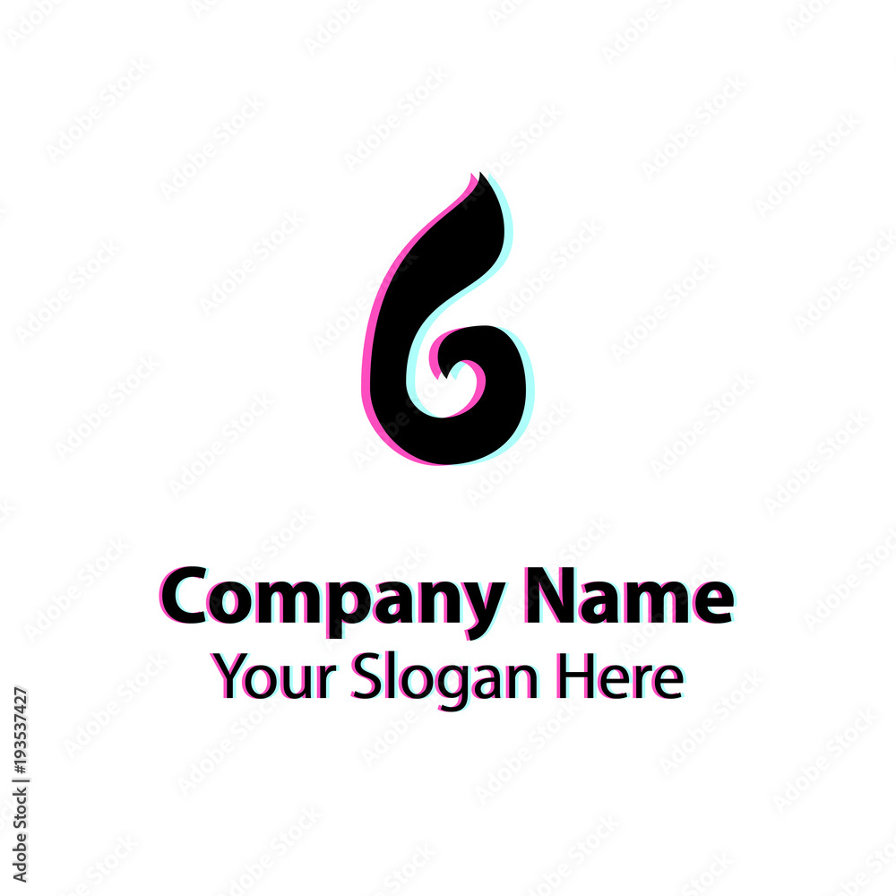 Abstract logo design with glitch effect on white background, Abstract graphic icon, logo design template, symbol for company Abstract logo design with glitch effect on white background, Abstract graphic icon, logo design template, symbol for company