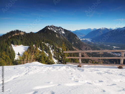 Winterlandschaft in den Ammergauer Alpen - Bayern