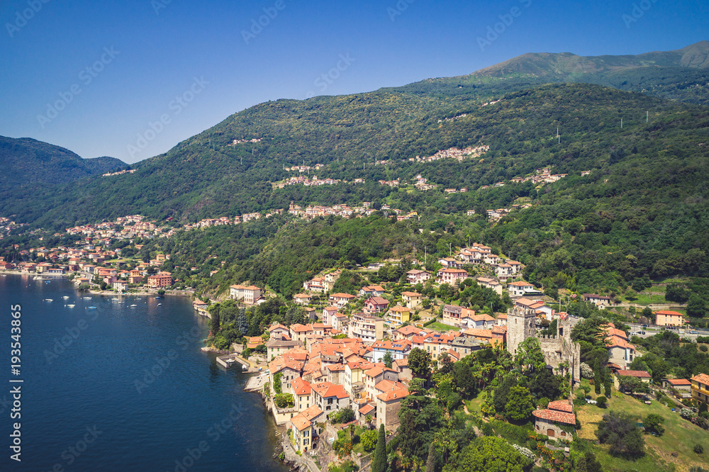 Santa Maria Rezzonico - Lago di Como  (IT) - Vista aerea 