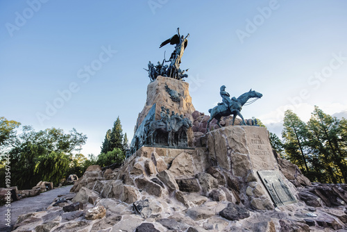 Cerro de la Gloria monument in Mendoza, Argentina. photo