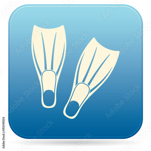 Diving flippers icon