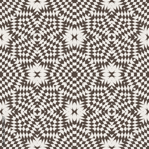 Monochrome element of seamless pattern. Modern stylish texture. Vector element of graphical design