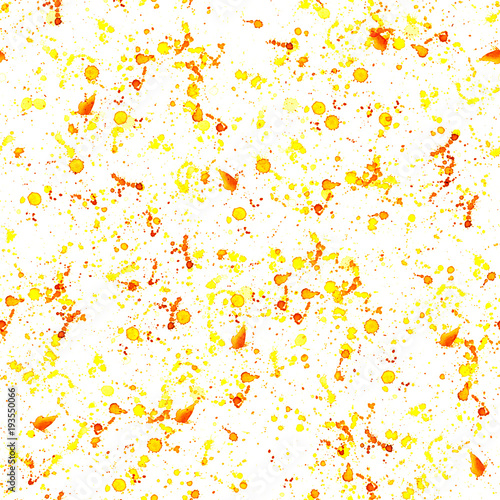 Abstract fall background texture  yellow and orange splashes