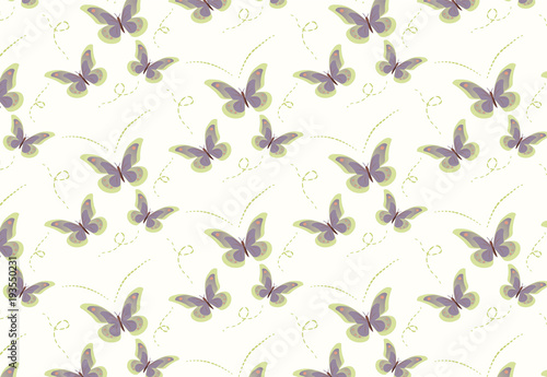 vector drawing butterflies pattern..