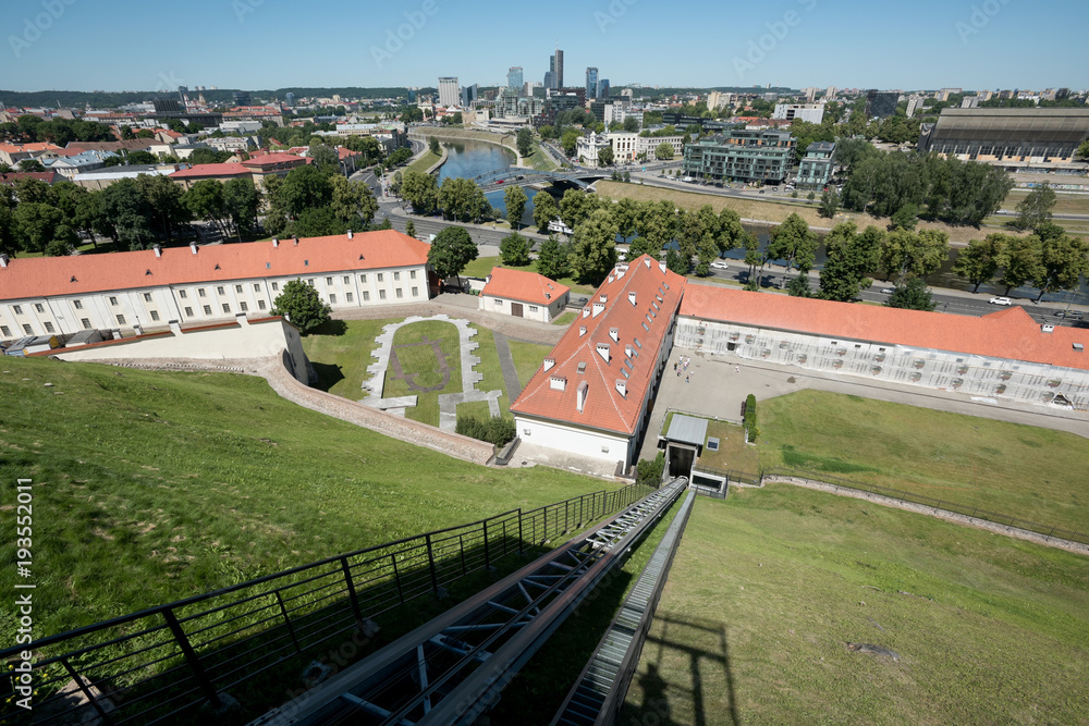 Castle Yard From Top Of the Hill 03 July 2015 Vilnius Lithuanian