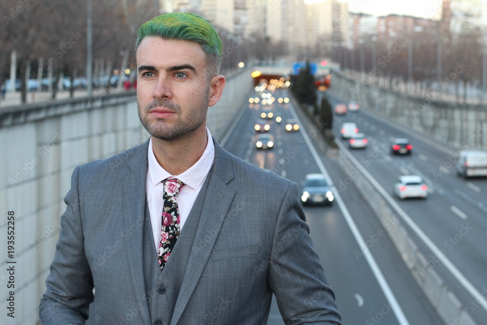 Fototapeta premium The trendiest businessman in the world
