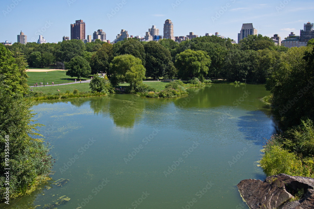 Turtle Pond in Central Park in New York
