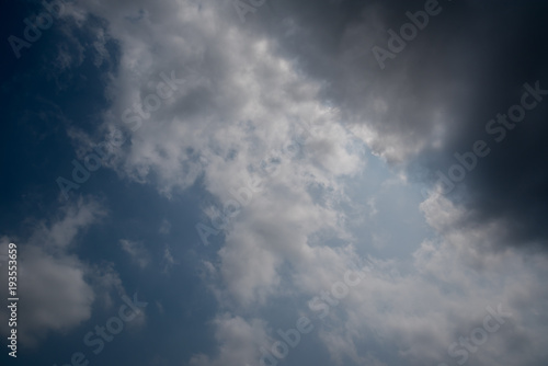 dark storm clouds with background,Dark clouds before a thunder-storm.