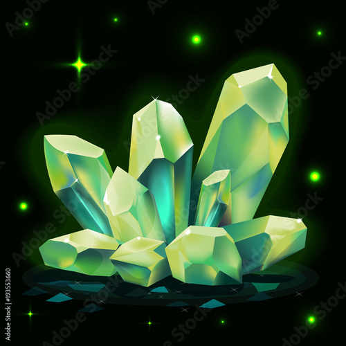 crystals icon vector game element