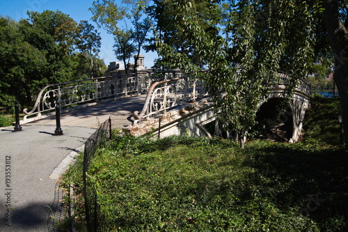 Gothic Bridge in Central Park in New York 