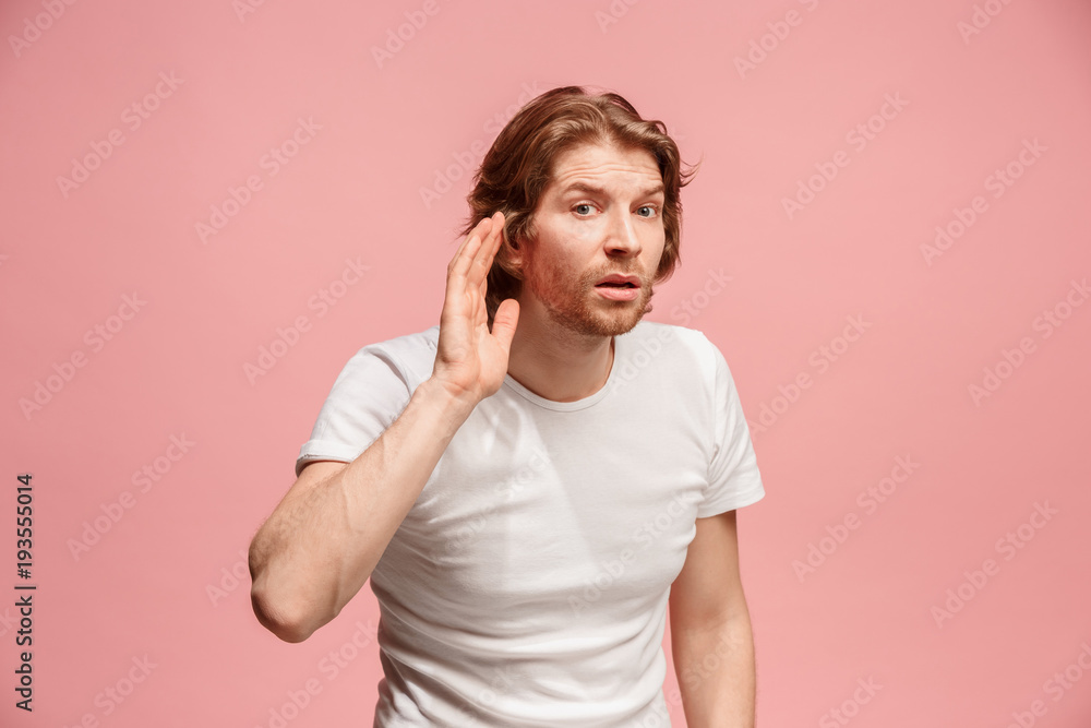 The happy business man standing and young man listening The happy business man standing and young man listening
