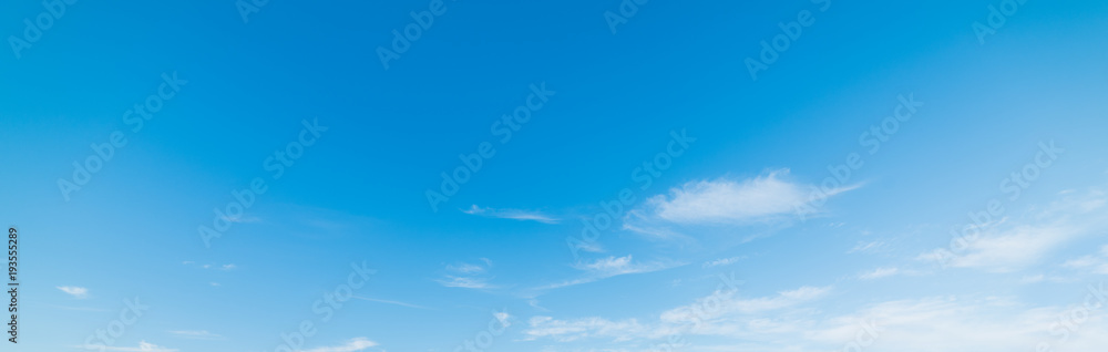 Blue sky with small clouds in California